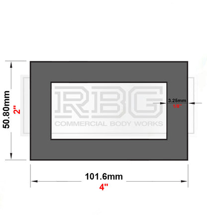 ALUMINIUM RECTANGULAR BOX SECTIONS Inch & Metric Various Sizes Free UK Delivery