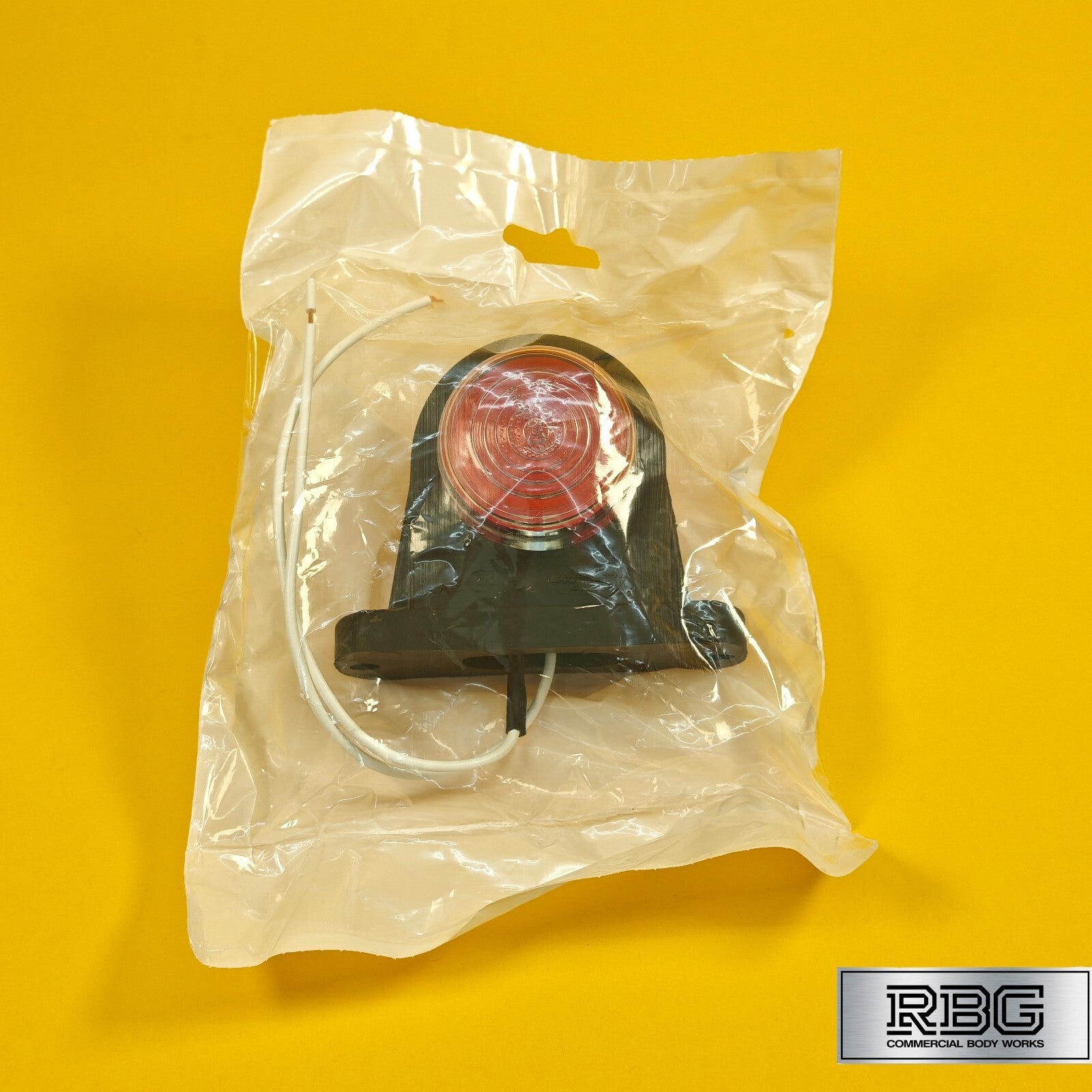 Outline Marker Lamp Red & White Rubber WAS Lighting For Trailer Caravan 12/24V