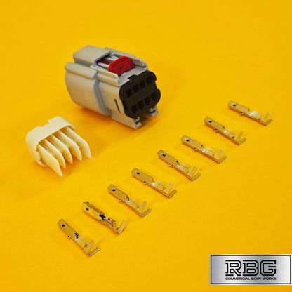 Ford Transit MK8 Wiring Loom Plug Grey for Tail Light Lamp Tipper Recovery 8Pin