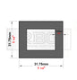 ALUMINIUM SQUARE BOX SECTION Various Sizes In Metric & Inch Free UK Delivery