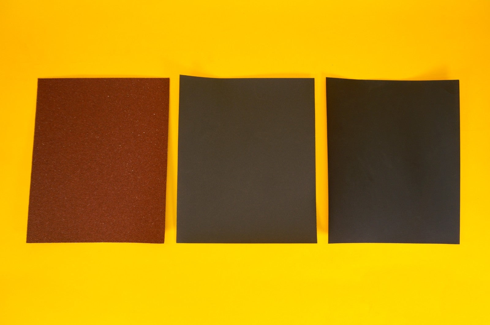 Professional Abrasive Papers 3 Sheets P60; P600; P1200; Sandpapers 230x280mm