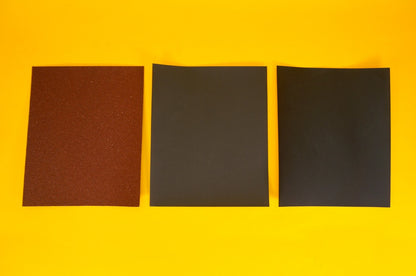 Professional Abrasive Papers 3 Sheets P60; P600; P1200; Sandpapers 230x280mm