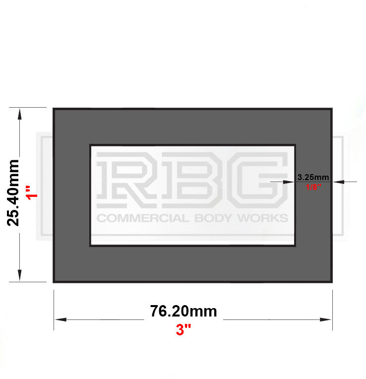 ALUMINIUM RECTANGULAR & SQUARE BOX SECTION VARIOUS SIZES In METRIC & INCH UK