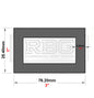 ALUMINIUM RECTANGULAR & SQUARE BOX SECTION VARIOUS SIZES In METRIC & INCH UK