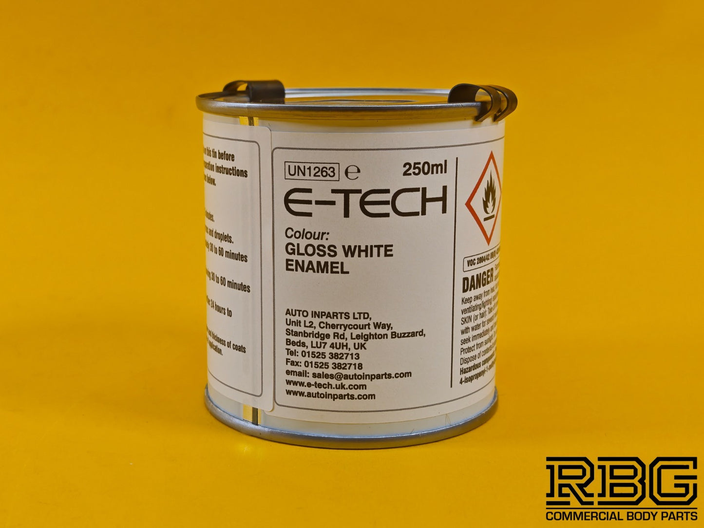 Brake Caliper Paint Kit WHITE Paint + Cleaner + Brush E-TECH For Car Vehicle UK