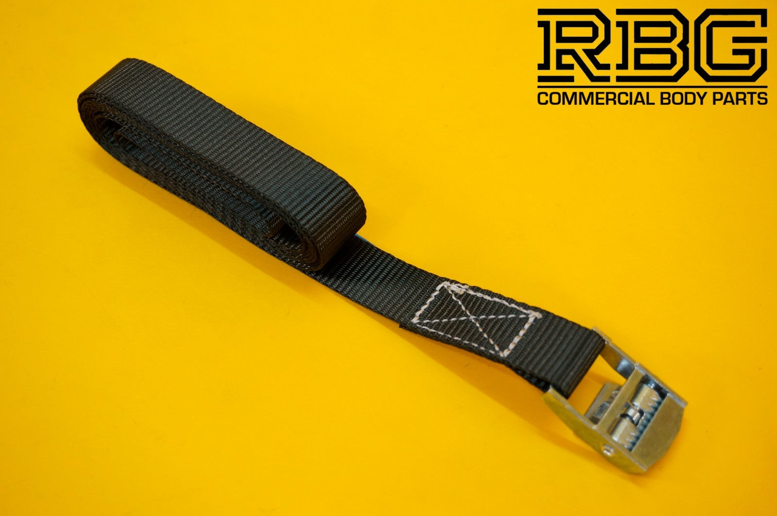 Cam Buckle Lashing Strap 250kg Tie Down 2.5m Black Trailer Box Safety Roof Rack