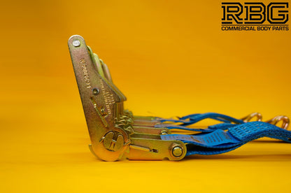 4x Ratchet Strap 5t Over Wheel + Axle Recovery Strap + Winching Assistance Strap