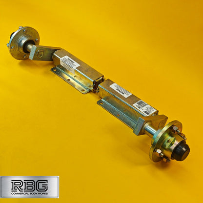 Suspension Unit & Hub 500kg PAIR Zinc Plated With 4 Studs On 4" PCD for Trailers