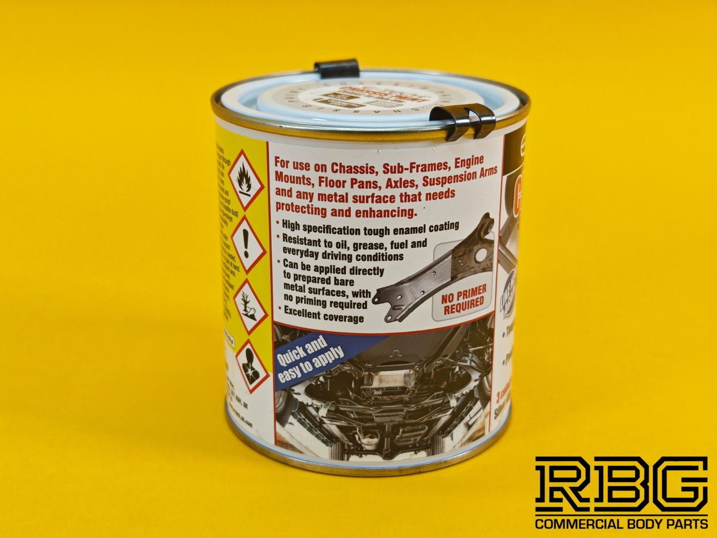 Chassis Paint GUNMETAL GRAY Brush On Chip Resistant Car Van Trailer 500ML E-TECH