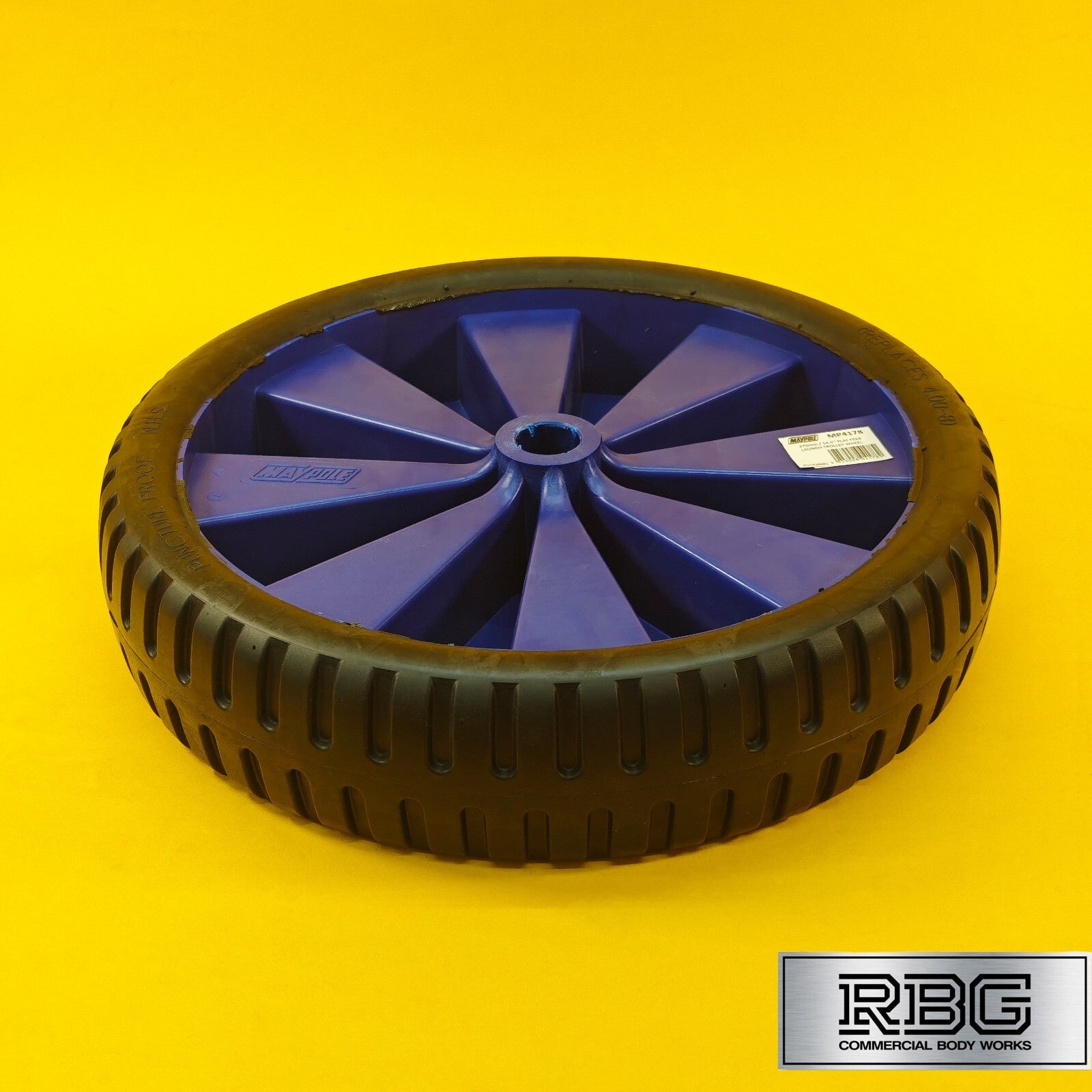 Launch Trolley Wheel 14.5″ 370mm Flat Free Boat Trailers Dinghy Puncture Proof