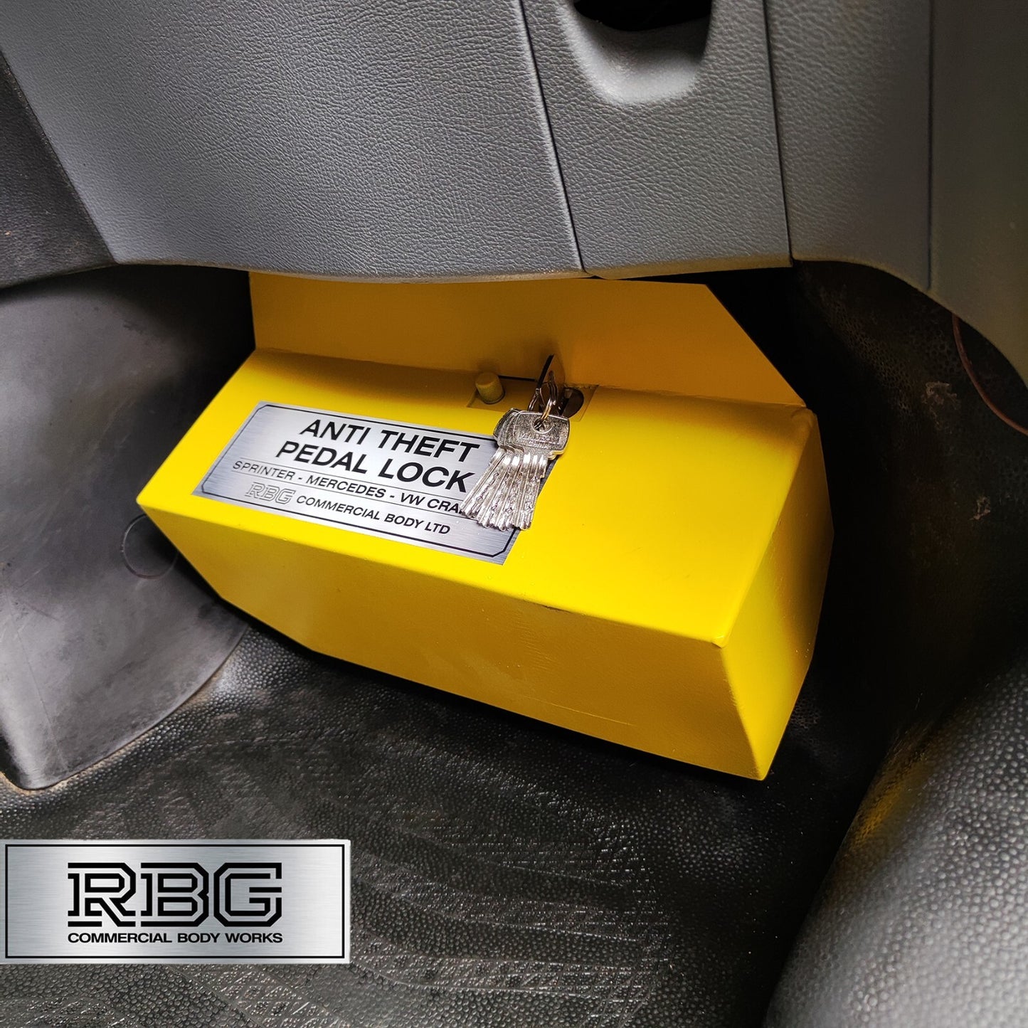 Anti Theft Pedal Locks For Ford Transit & Custom Manual + Sprinter Auto/Manual