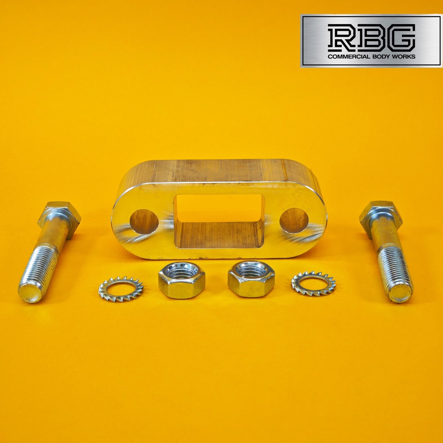 Tow Bar Ball Spacer Extension + 80mm Bolts & Nuts 38mm Block Trailer Caravan UK