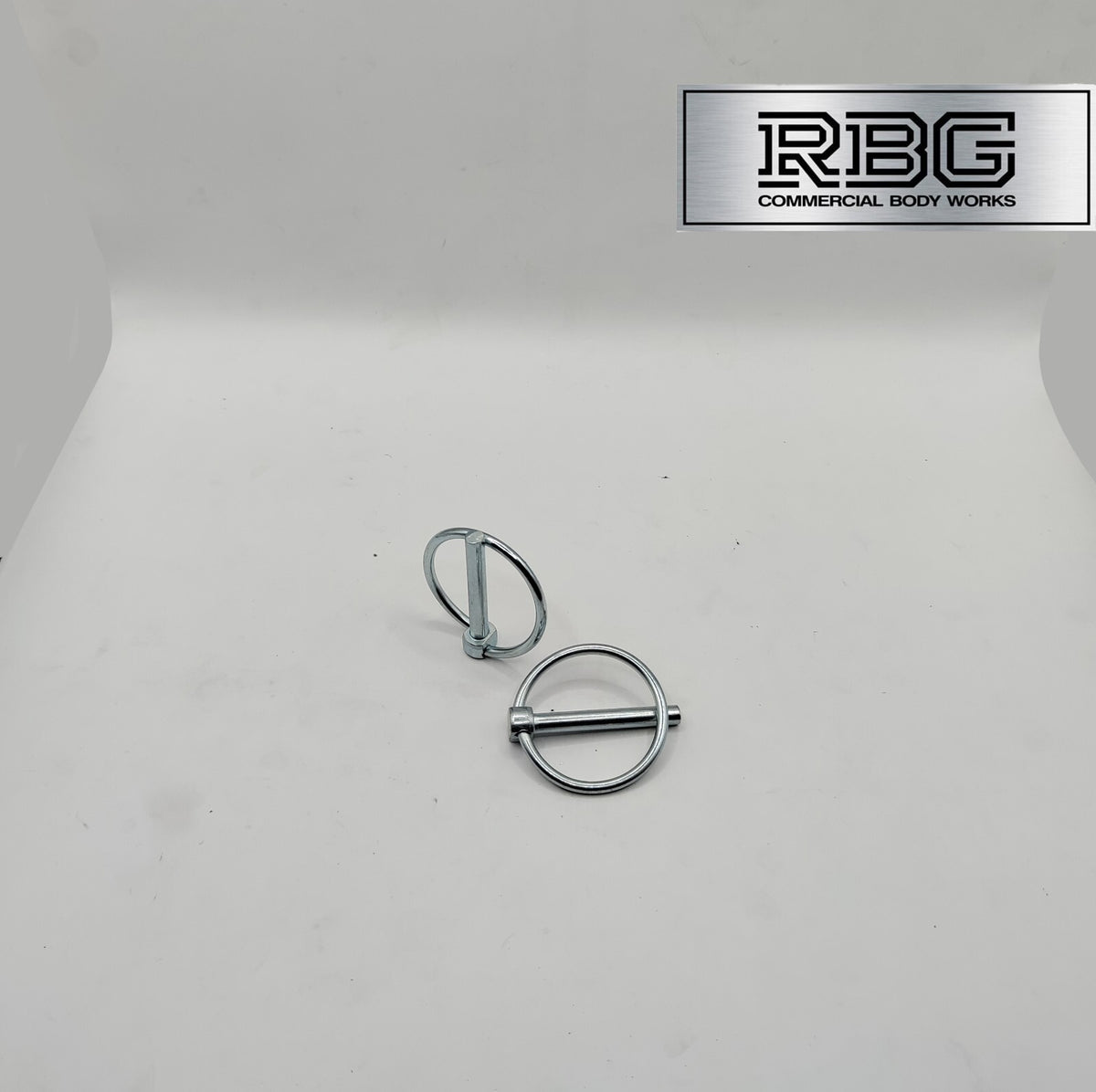 2x Lynch Pins Ø6 x 45mm Zinc Plated Steel Linch Pins Trailer, Tractor, Truck