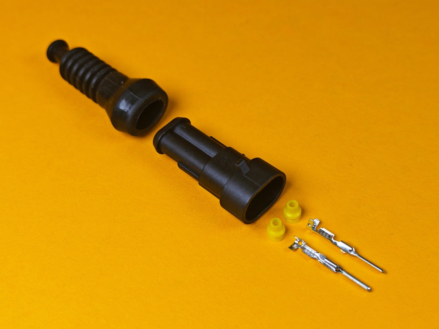 SuperSeal Connector Kit 2 Pin Female With Protective Boot AMP Waterproof IP67
