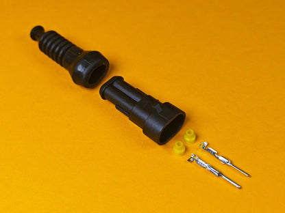 SuperSeal Connector Kit 2 Pin Female With Protective Boot AMP Waterproof IP67
