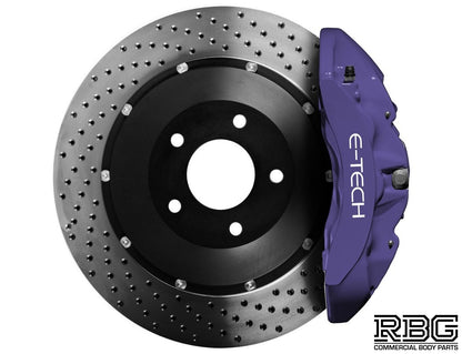 Brake Caliper Paint Kit VIOLET Paint + Cleaner + Brush E-TECH For Car Vehicle UK