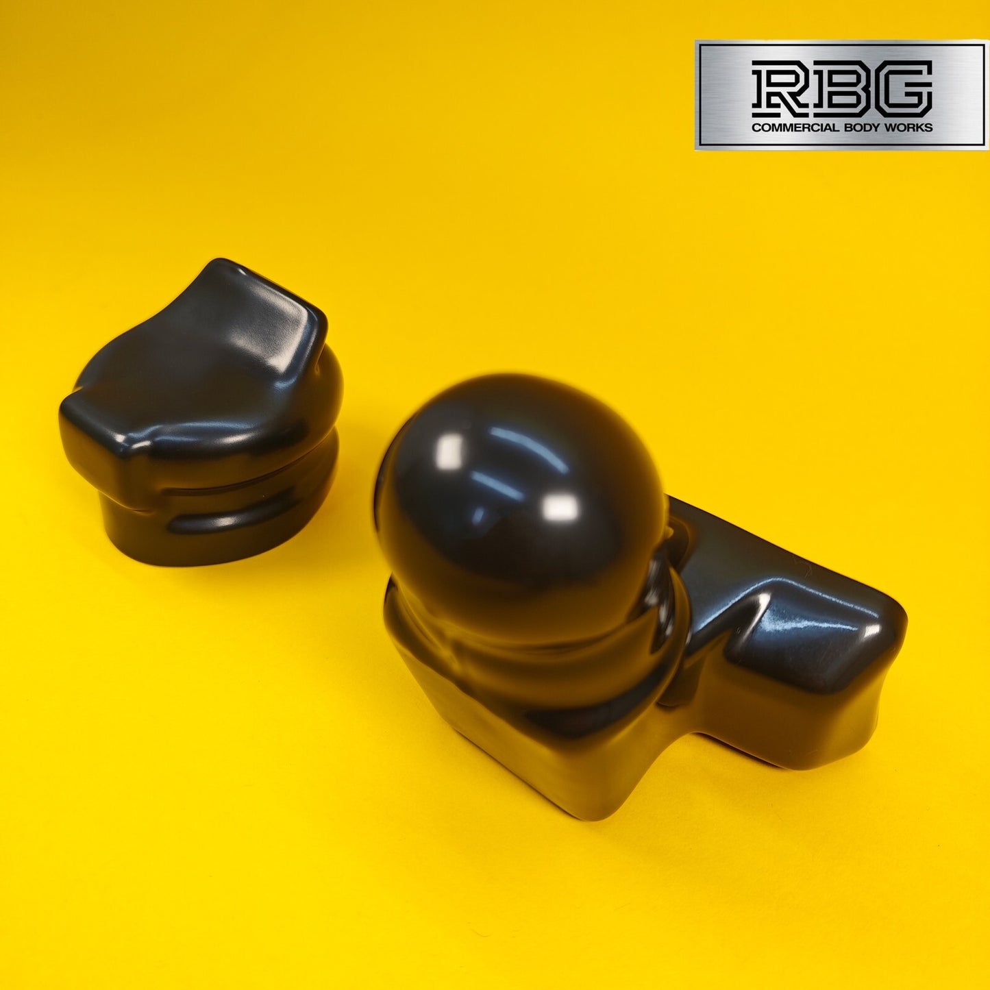 TowBall + Socket Cover Black PVC For 50mm Flange Towballs & 7 or 13 Pin Sockets