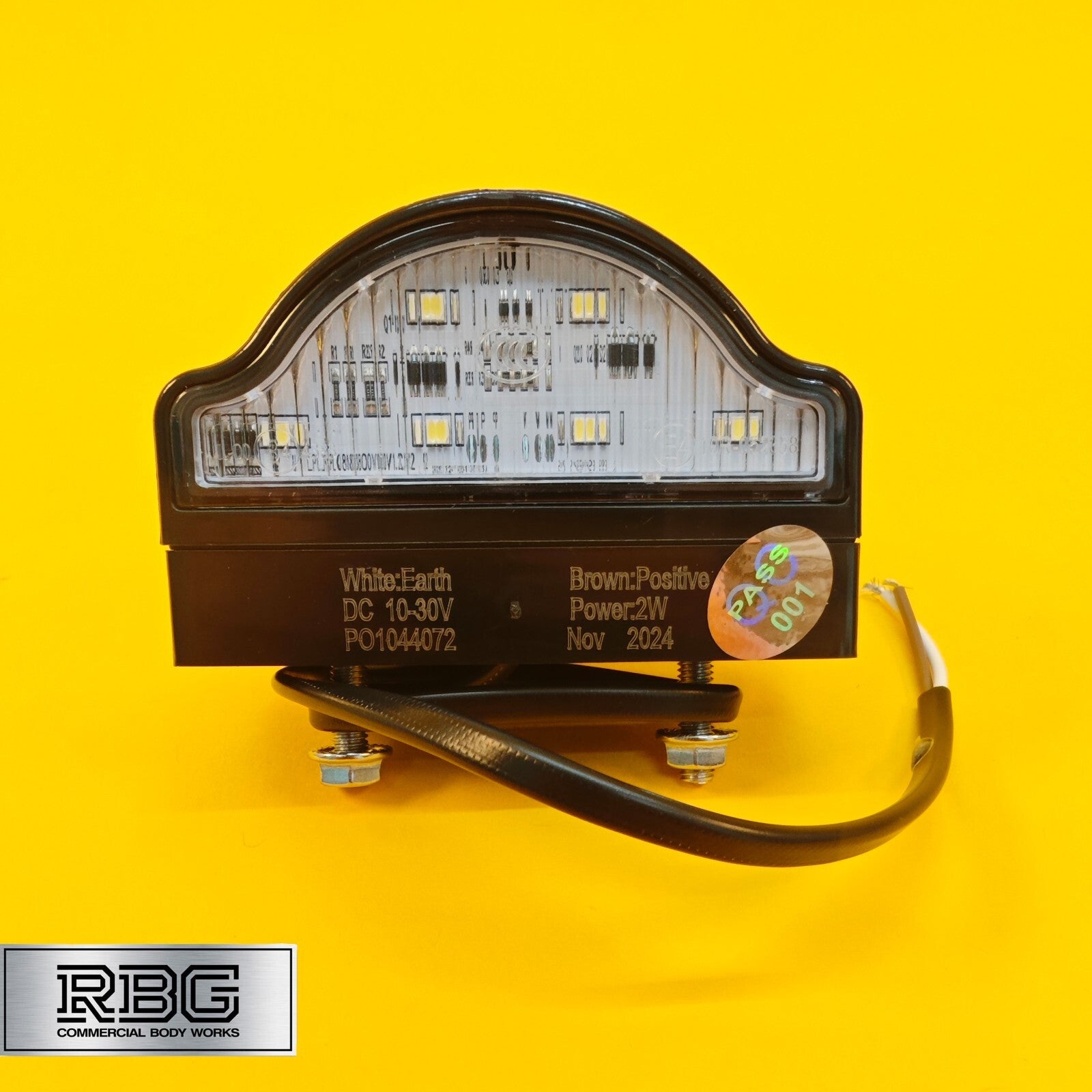 Number Plate Light LED 10-30V Light for Trailer Caravan Trucks Ifor Williams UK