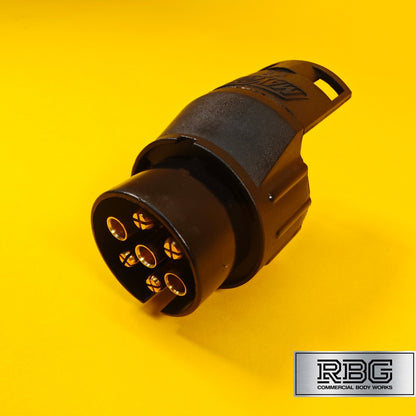 7 Pin to 13 Pin Adaptor Vehicle to Trailer Caravan 12V Plug Socket Adapter Brass