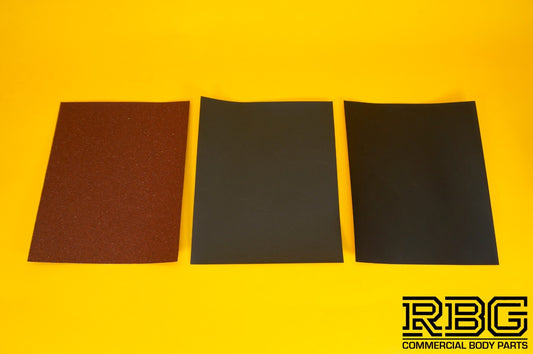 Professional Abrasive Papers 3 Sheets P60; P600; P1200; Sandpapers 230x280mm