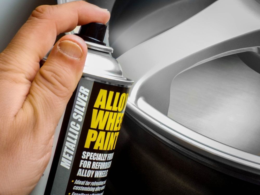 Alloy Wheel Paint METALLIC SILVER 400ml Aerosol Spray Car Refurbishment E-TECH
