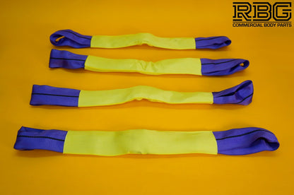 Ratchet Tie Down Strap 4x + Winching Assistance Strap 1.5m + Axle Recovery Strap