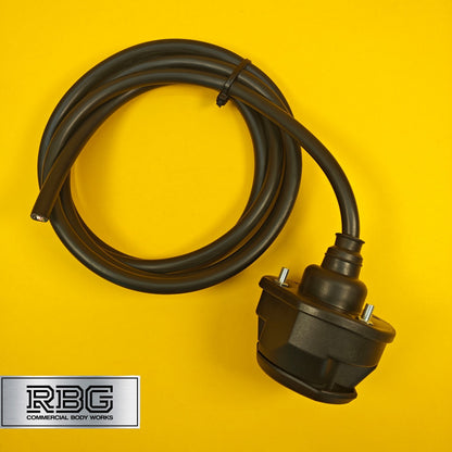 13 Pin Socket Assembly With 2m Pre-Wired 8 Core Cable Professional Towing UK