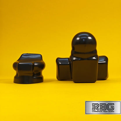TowBall + Socket Cover Black PVC For 50mm Flange Towballs & 7 or 13 Pin Sockets