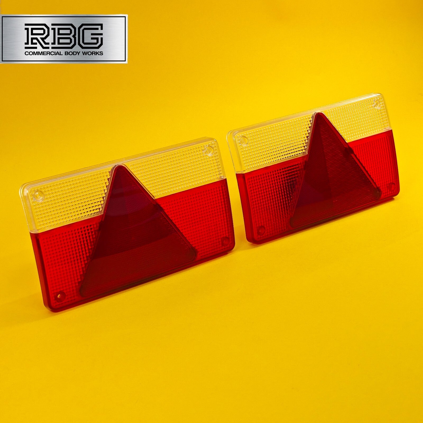 Replacement Lens Rear Light PAIR for AJBA FP80 To Fit Erde Daxara Trailer Italy