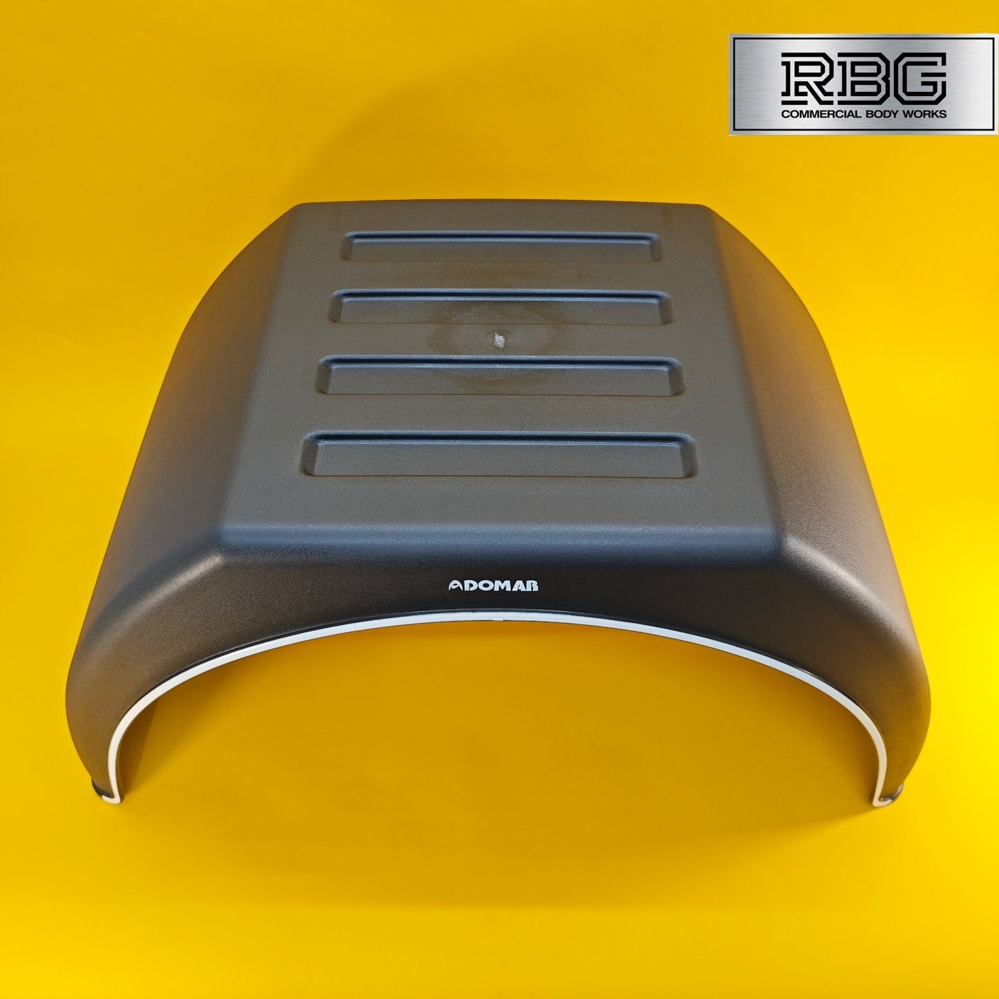 Twin Wheel Mudguard Flat Top Plastic 920X450mm Black Mud Flap Domar Truck UK