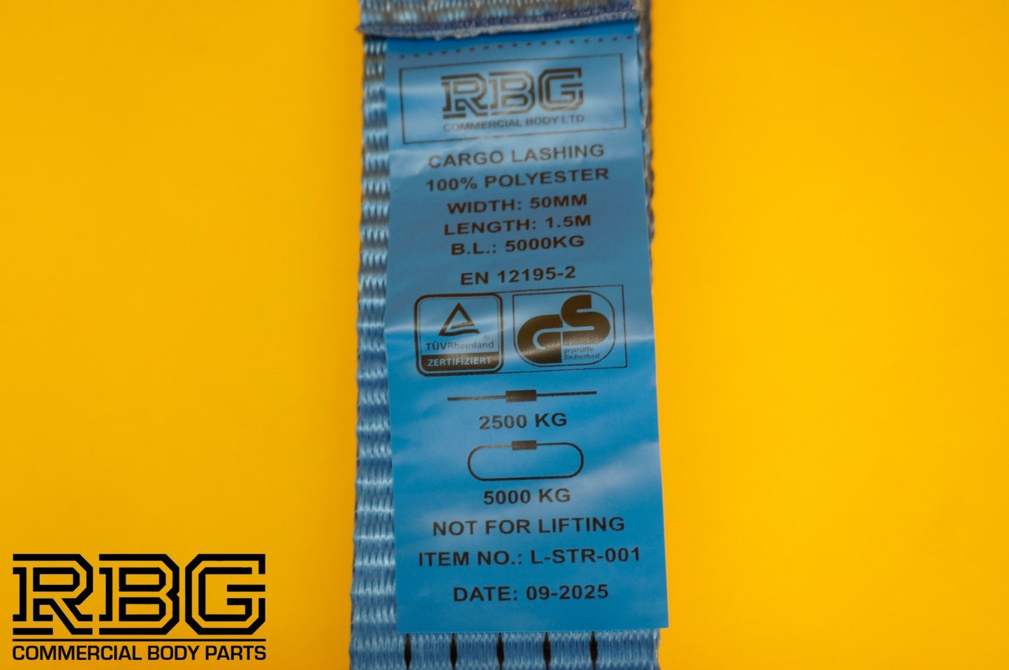 A Frame Dolly Strap 5ton Blue 50mm Lashing Cargo 1.5m Towing Trailer Recovery