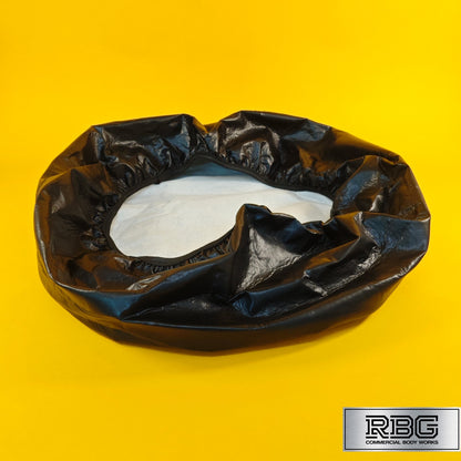 Trailer Spare Wheel Cover for 10 inch Wheel Rim PVC Cotton Weatherproof Black UK
