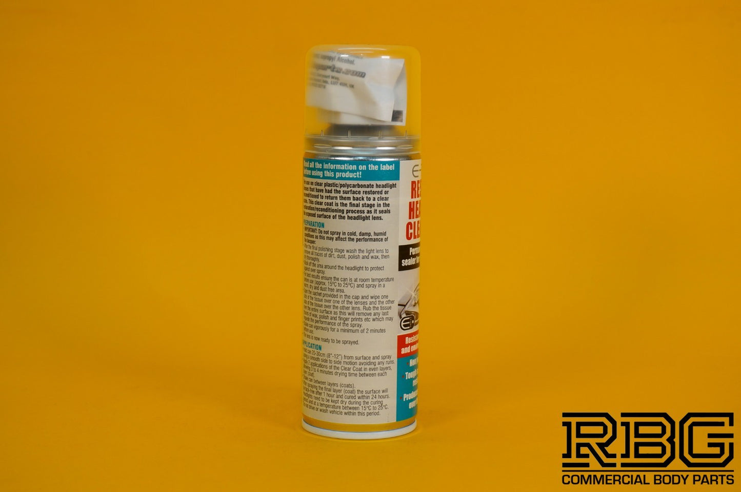 Restored Headlight Lacquer Spray Clear Coat E-TECH 200ml Headlamp Protect Sealer
