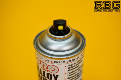 PRO Alloy Wheel Paint CHROMIUM BRIGHT SILVER Refurbish & Refresh Spray E-TECH