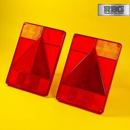 Replacement Lens Light PAIR LEFT & RIGHT Radex 6800 5 Function Lamp for Trailer