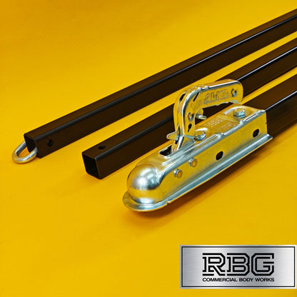 Vehicle Recovery Tow Pole 3.5Ton Ridged Towing Bar 2.6m 3500kg 3pc Steel Car Van