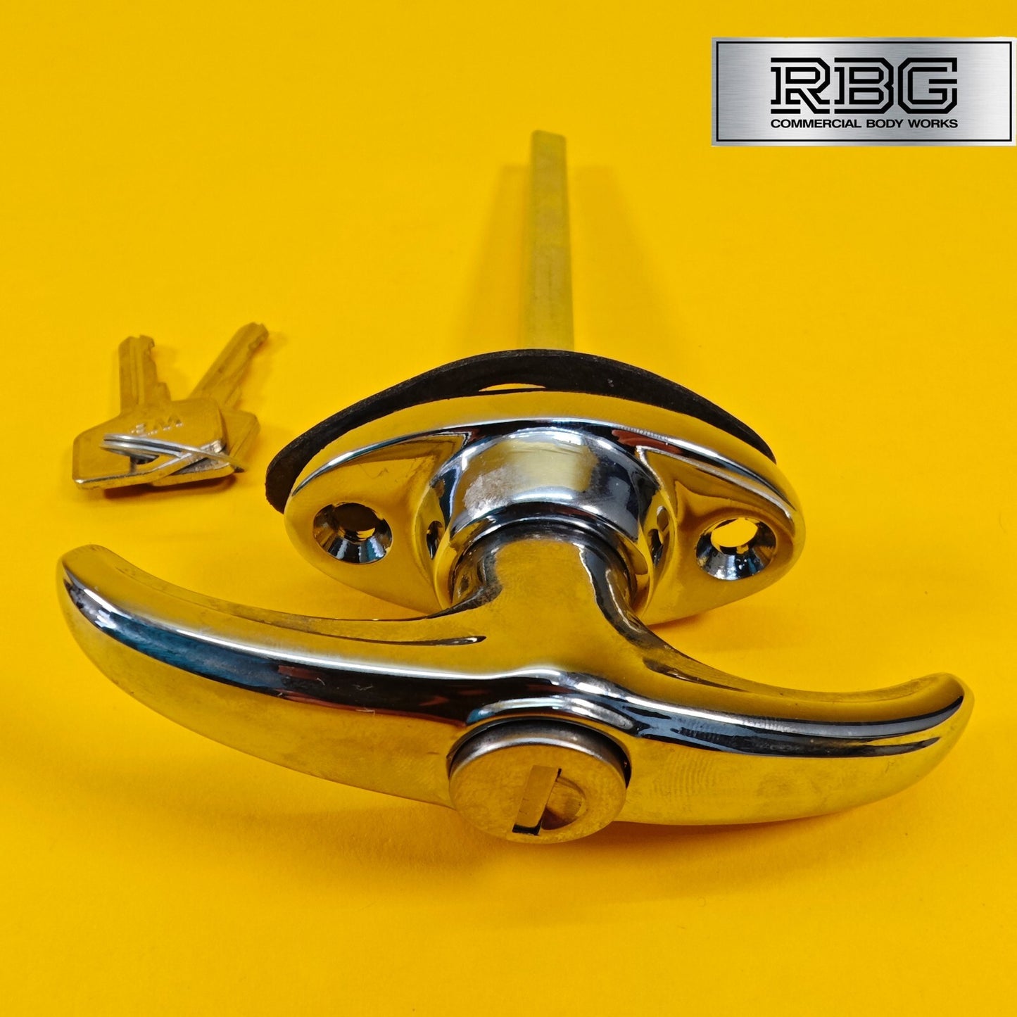 Chrome Locking T Handle T Shape Handle Trailer Doors Horsebox Caravan Camper