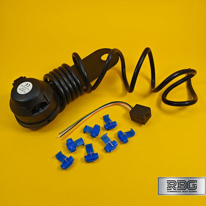12N Wiring Kit 7 Pin With Audible Relay Buzzer Towing Trailer Caravan Towbar 2m