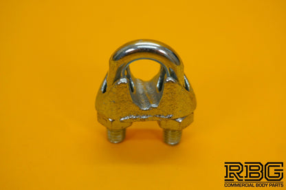 Wire Rope Grip 8mm Steel Cable Grip Bull Dog Clamp U Bolt Zinc Plated Heavy Duty