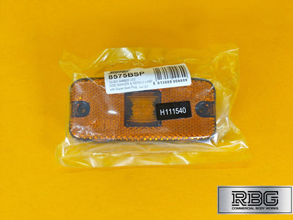 LED Side Marker Light + SuperSeal Plug 10-30V Amber Reflector Lamp for Trailer