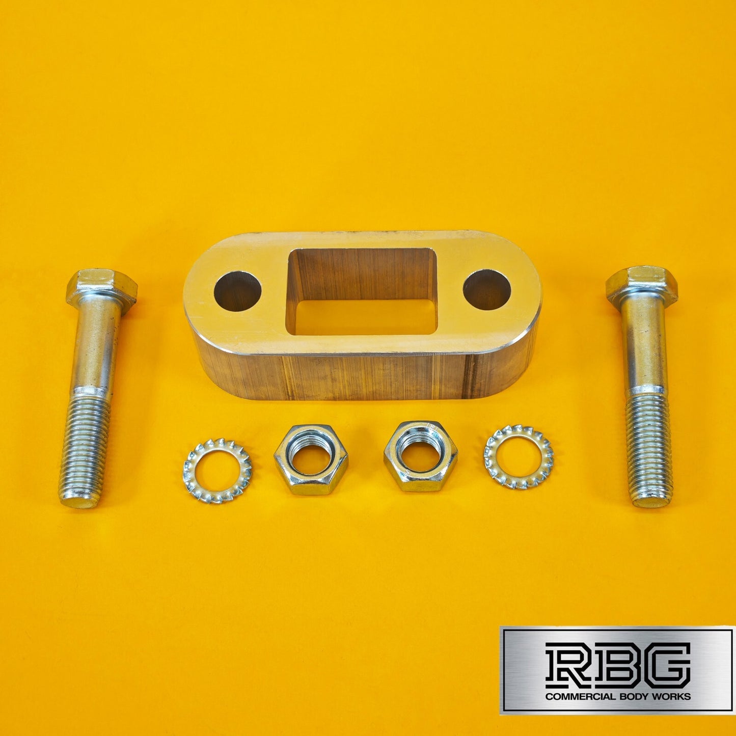 Tow Bar Ball Spacer Extension + 80mm Bolts & Nuts 38mm Block Trailer Caravan UK