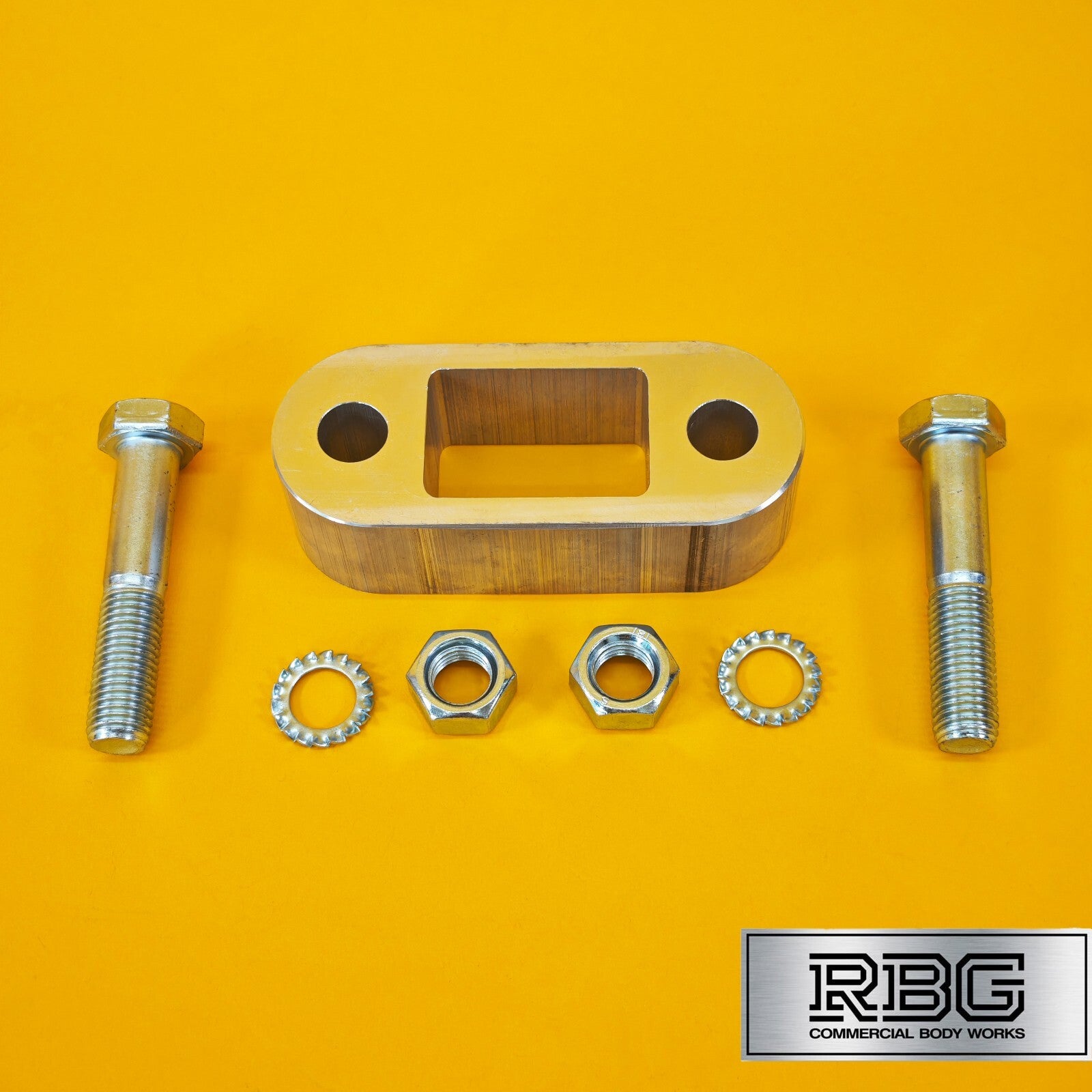 Tow Bar Ball Spacer Extension + 80mm Bolts & Nuts 38mm Block Trailer Caravan UK