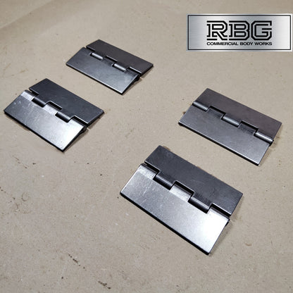 Double Flap Steel Hinges HEAVY DUTY Weld-on 4" 100mm Butt Truck Trailer Cage