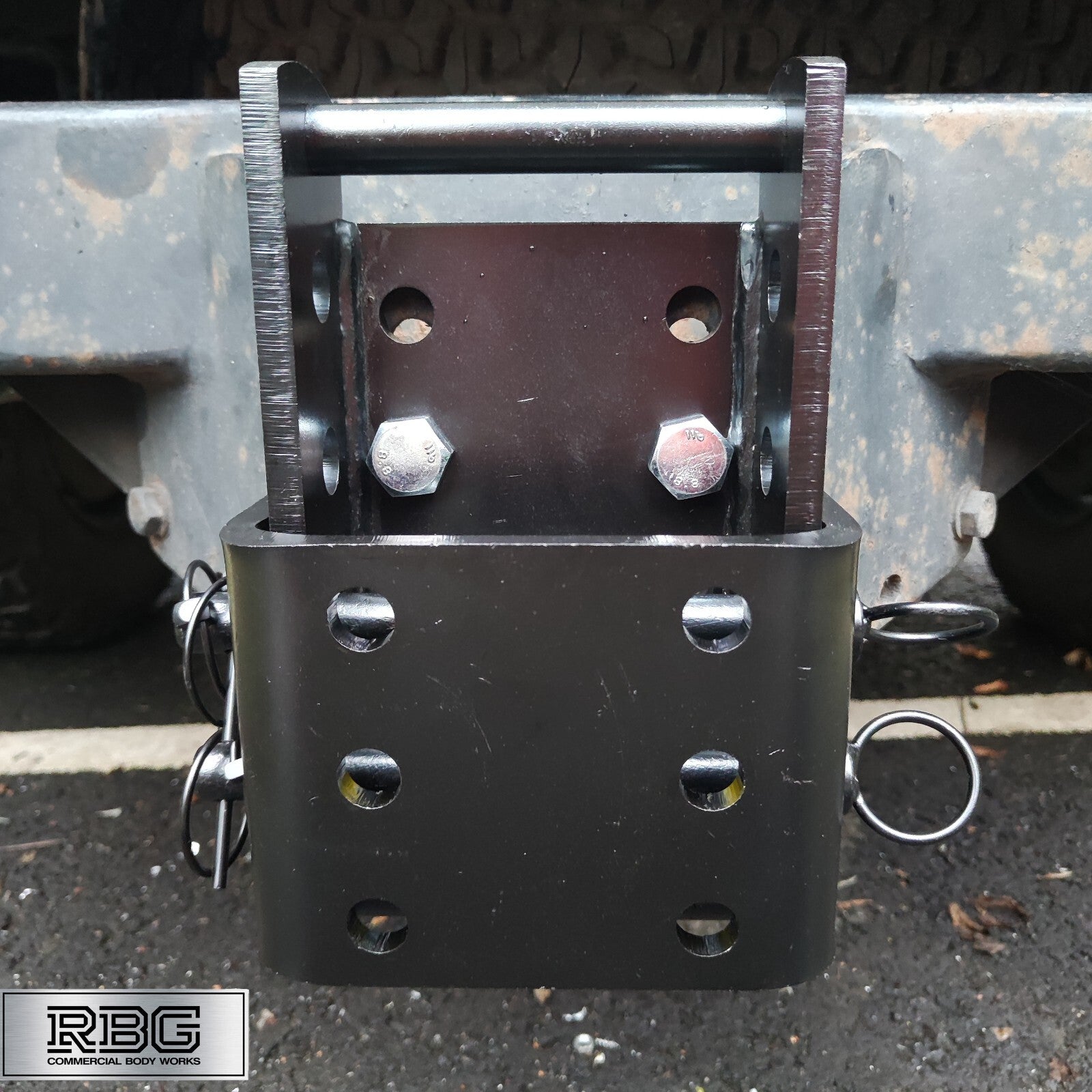 Towbar Slider Drop Plate Height Adjustable Coupling for Flange 3500kg by Maypole