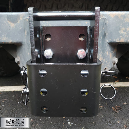 Towbar Slider Drop Plate Height Adjustable Coupling for Flange 3500kg by Maypole