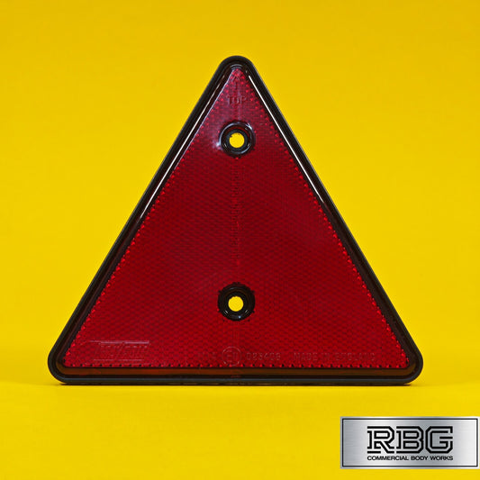 Triangle Red Reflector Srew-Fit For Trailer Driveway Fence Post Garden Walls UK