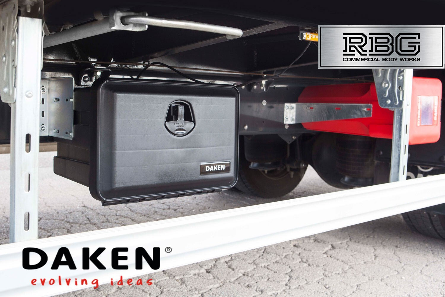 DAKEN Toolbox JUST 500 x 350 x 400 Lorry Side Locker Truck Storage Box Tool Box