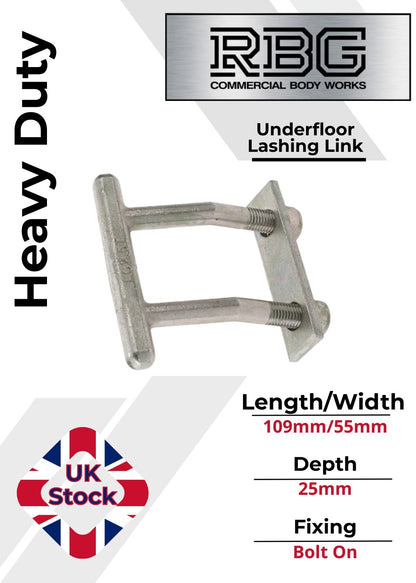 1x Under Floor Lashing Ring Heavy Duty 2500kg Tie Down Zinc Plated Underfloor