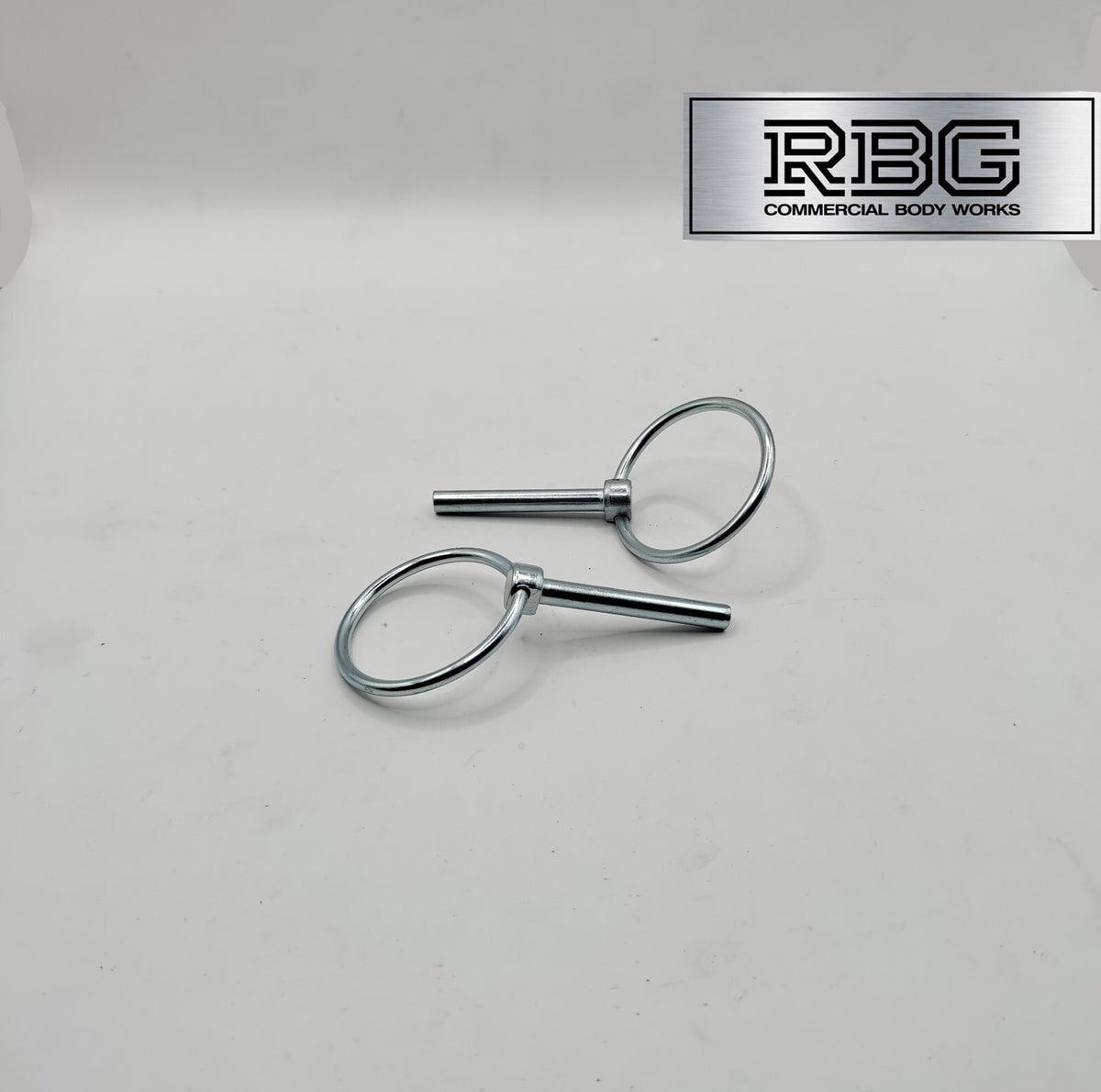 2x Lynch Pins Ø6 x 45mm Zinc Plated Steel Linch Pins Trailer, Tractor, Truck