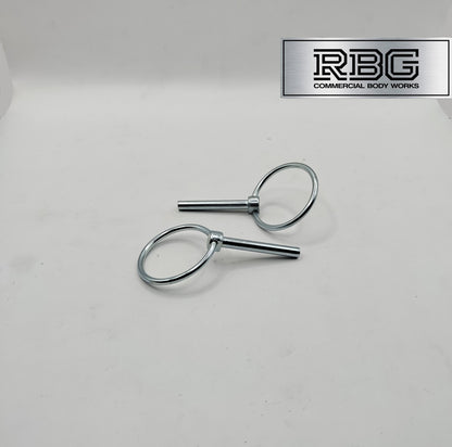 2x Lynch Pins Ø6 x 45mm Zinc Plated Steel Linch Pins Trailer, Tractor, Truck